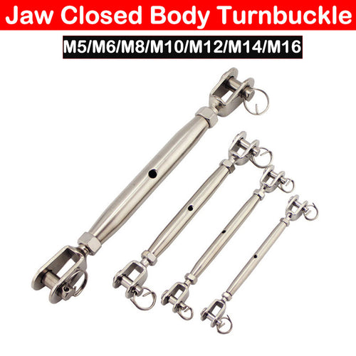 Stainless Steel Turnbuckle Wire Rigging Screw: M5-M16 High Polished Welded Fork