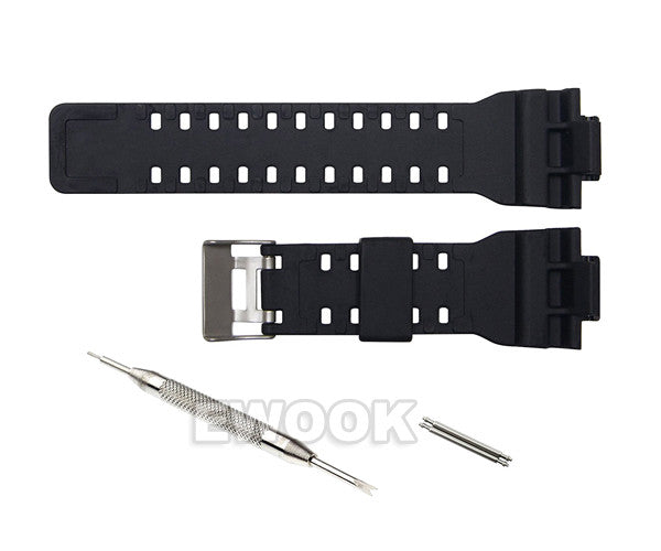 16mm WATCH BAND STRAP FITS CASIO G SHOCK GA-100 G-8900 GW-8900 PINS TOOL G-SHOCK