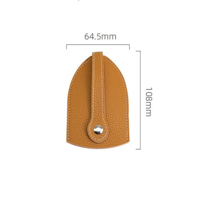 Leather Keychain Pouch Pull Type Key Wallets Creative Key Bag  Key