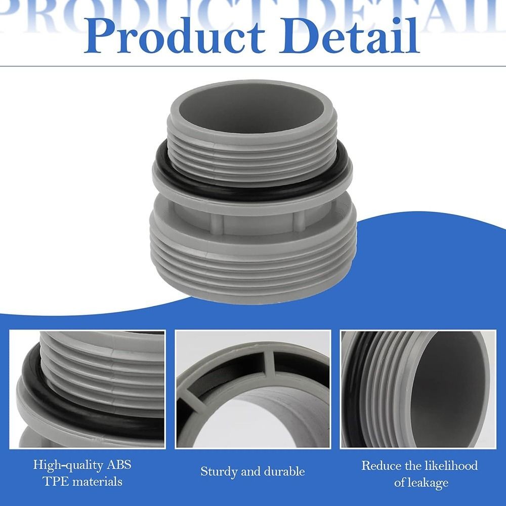 40mm to 1 1/2" Pool Pump Hose Adaptor Plastic Hose Convertion  Fit for Intex