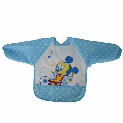 Children Baby Kids Toddler Waterproof Long Sleeve Art Smock Feeding Bib Apron