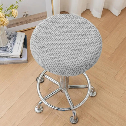 Elastic Round Chair Cover Thickened Stool Cushion Cover Seat Chair Slipcover – Compatible with Seat