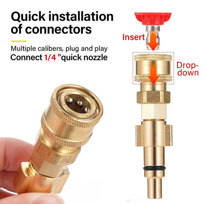 pressure washer adaptor - 1/4 quick connect adaptor - use foam cannon etc – Compatible with OZITO