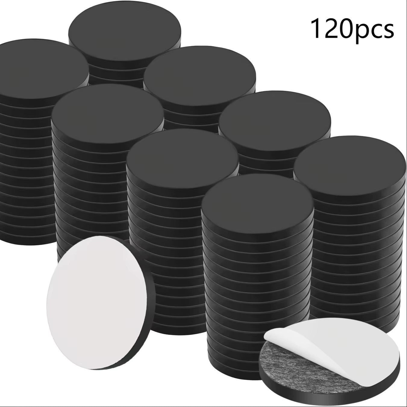 Easy-Peel 0.8" Magnetic Dots - Strong Adhesive, Flexible Sticky Magnets for Phot