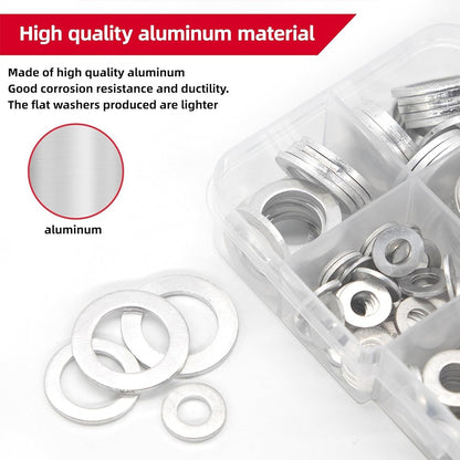 185pcs Aluminum Crush Washer Assortment Kit M5-M16 Oil Drain Plug Gasket Honda – Compatible with Honda