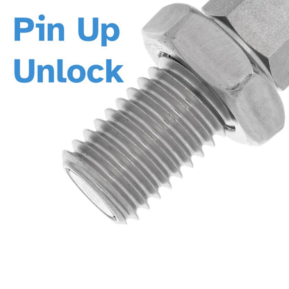 Retractable Indexing Spring Plunger M6 x 4mm Stainless Steel Loaded Pin Bolt