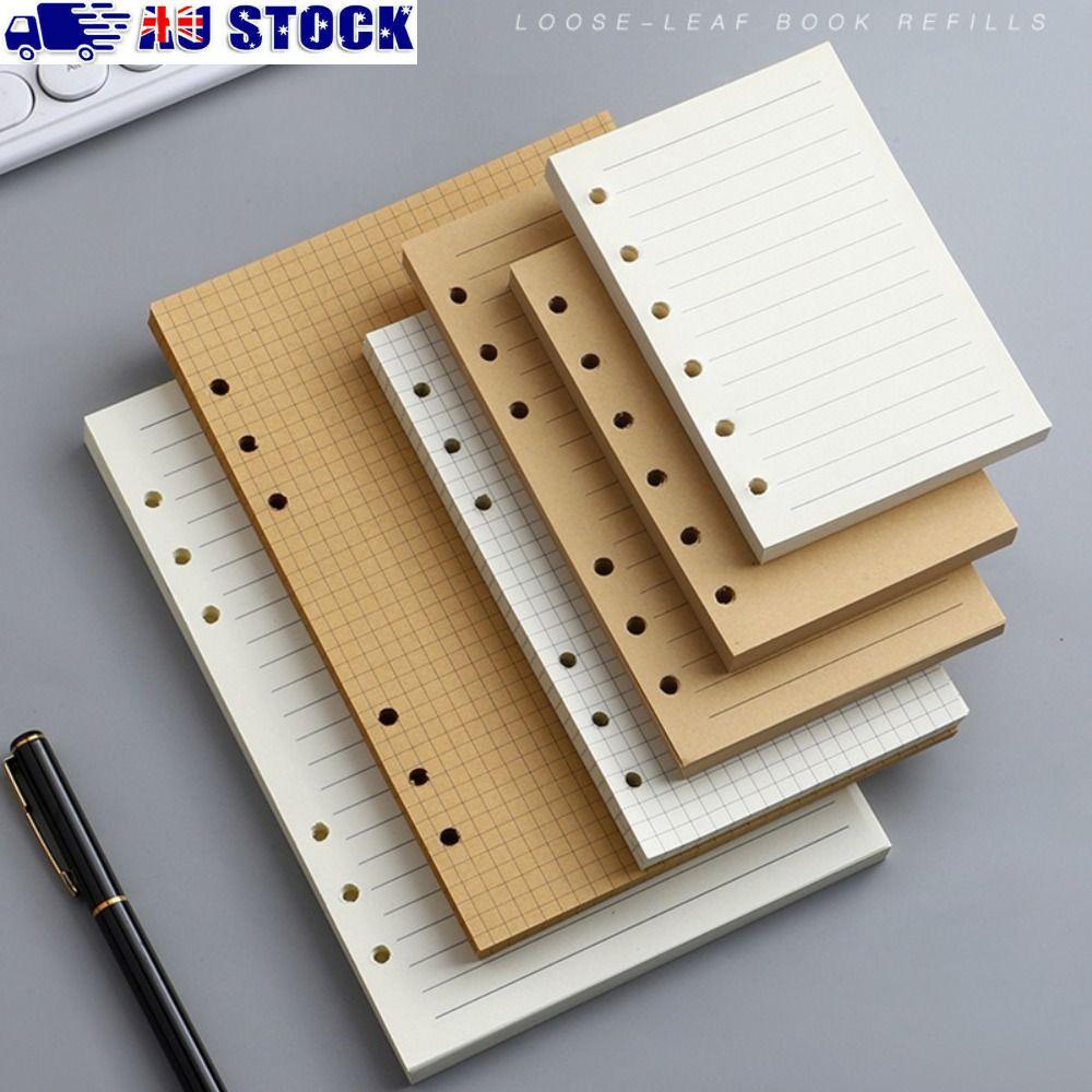 80Sheets A5/A6/A7 Notebook Refill Paper 6-hole Binder Inner Page  Students