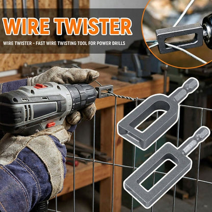 Drill Mounted Wire Twister for 9 Gauge and 11 Gauge Wire Bundling Tasks