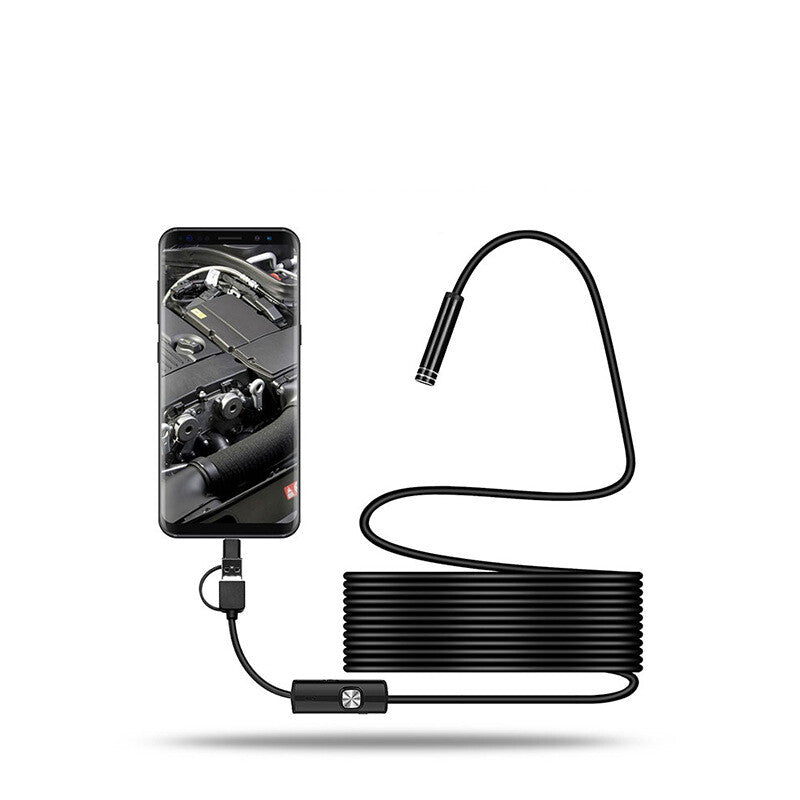 Waterproof HD Endoscope USB Type-C Borescope Inspection Snake Camera For Android