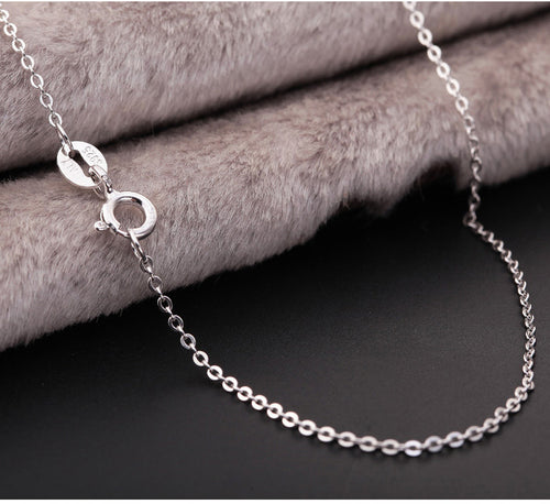 GENUINE 925 Sterling Silver Solid 1MM Link Chain Necklace for Pendant Stunning