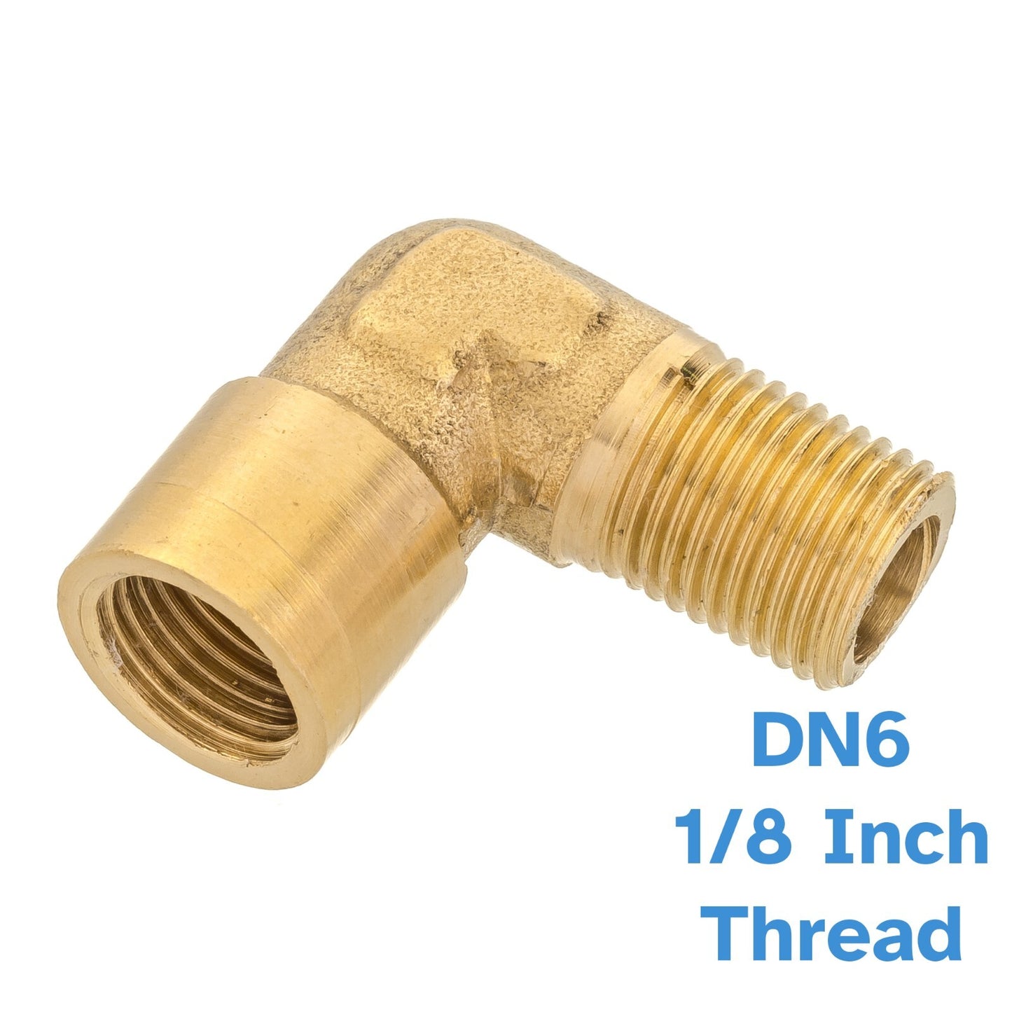 Threaded Brass Elbow 1/8" BSP Fitting Female To Male 90 Degree Pipe Connector
