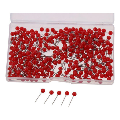 300 pieces/box Red Map Tacks Push Pins