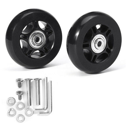 2/4PCS 60-80mm Luggage Suitcase Wheels Axles Repair Kit Replacement Low Noise AU
