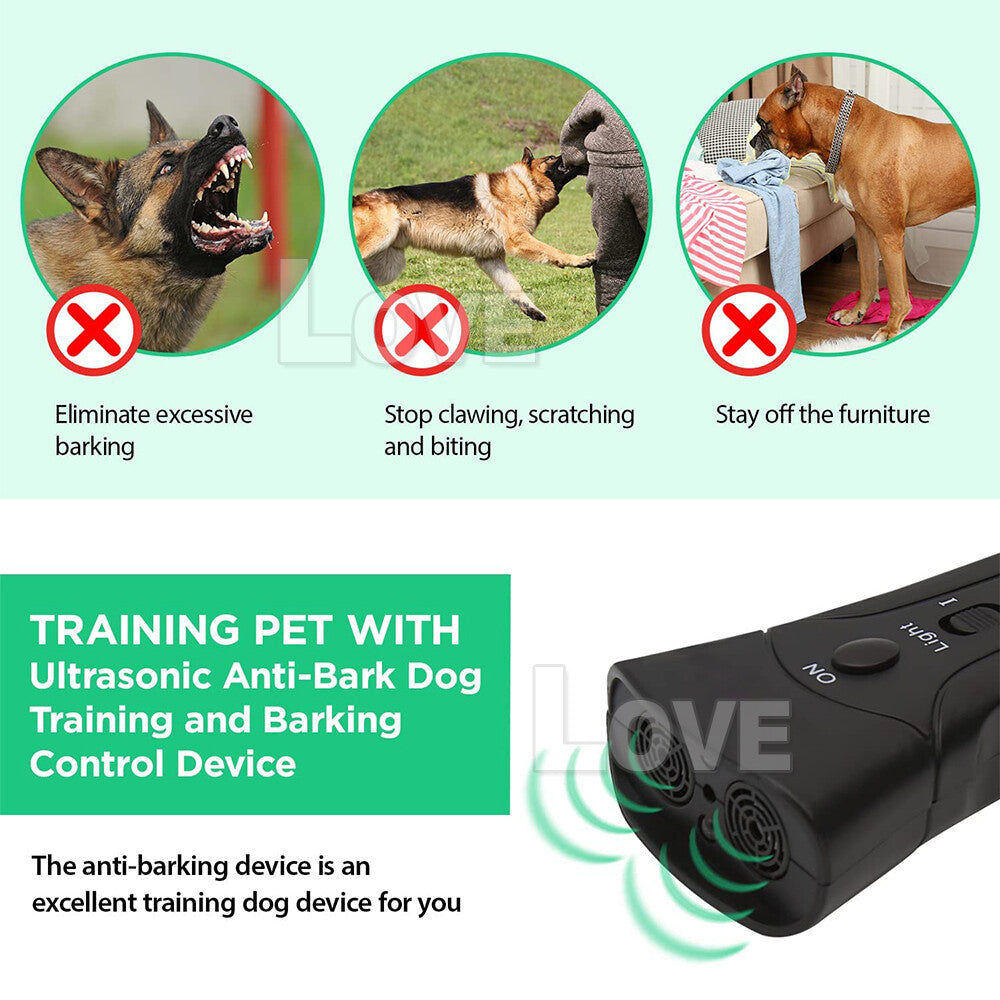 NEW Anti Bark Device Ultrasonic Dog Barking Control Stop Repeller Trainer Tool