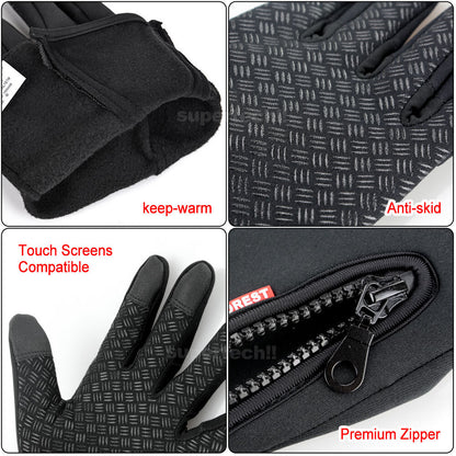 2026 Winter Gloves Waterproof Touch Screen Gloves Cycling Gloves Windproof Warm