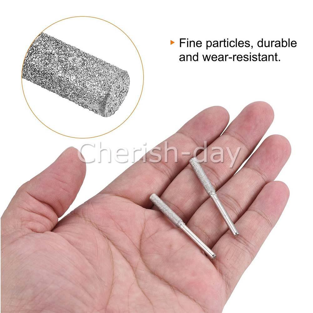 10X 5/32" 4mm Diamond Grinding Stone for Chainsaw Chain Sharpener Grinding Tool