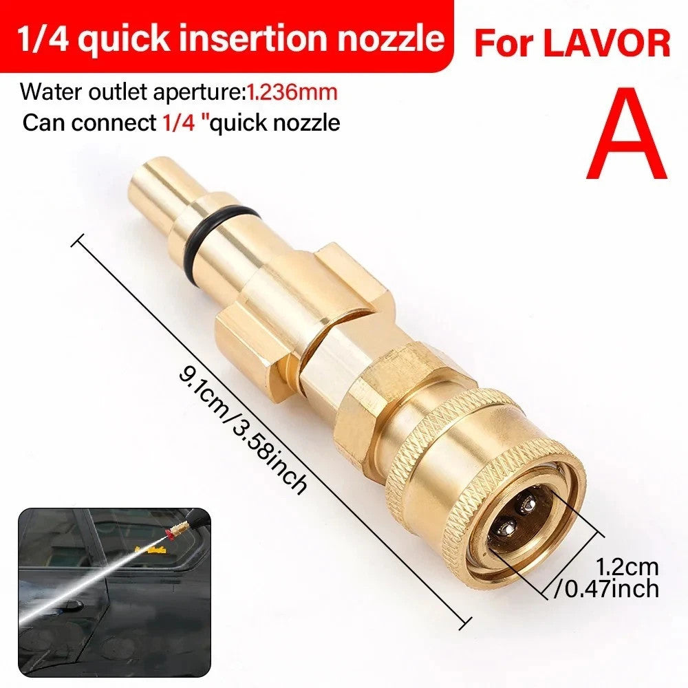 pressure washer adaptor - 1/4 quick connect adaptor - use foam cannon etc – Compatible with OZITO