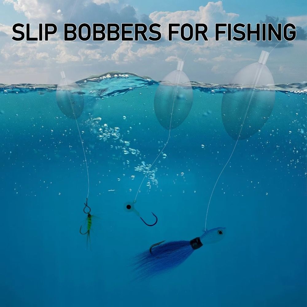 5pcs Hollow Design Water Injection Bubble Floats  Fishing Accessories