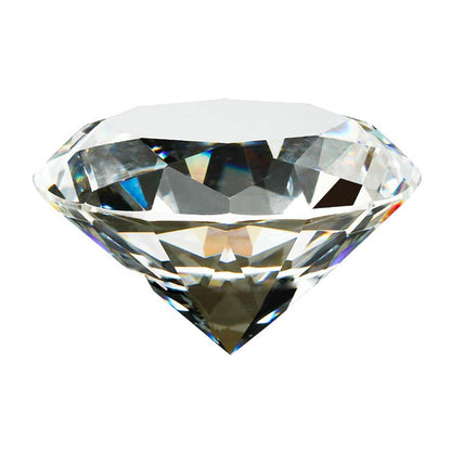 Ornaments Home Decoration Clear Glass Raw Gemstone Faceted Cut Crystal Diamond