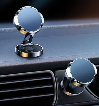 Car Mobile Phone Stand Strong Magnetic Car Holder 720° Foldable Round Bracket Support for Universal Phones Mount Holders
