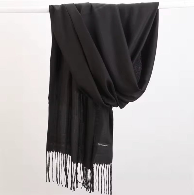 AU STOCK OVERSIZE CASHMERE PASHMINA SOLID WRAP SOFT SCARF/SHAWL SC019