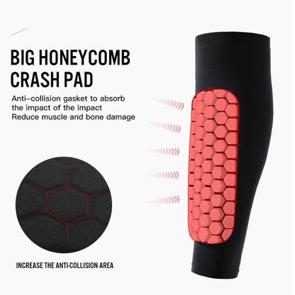 1-2PCS Soccer Shin Guards Pads for Kids Youth Adult Calf Sleeve Compression