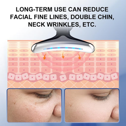 Neck Anti Wrinkle Face Beauty Device Skin Lifting Tighten Rejuvenation Massager