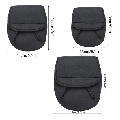 Fishing Reel Protective Cover Neoprene Wrap Case for Spinning Baitcasting Reels