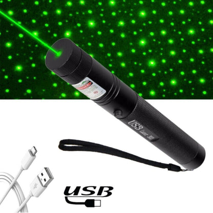 990Miles Rechargeable Green Laser Pointer Pen Astronomy Lazer Star Visible Beam