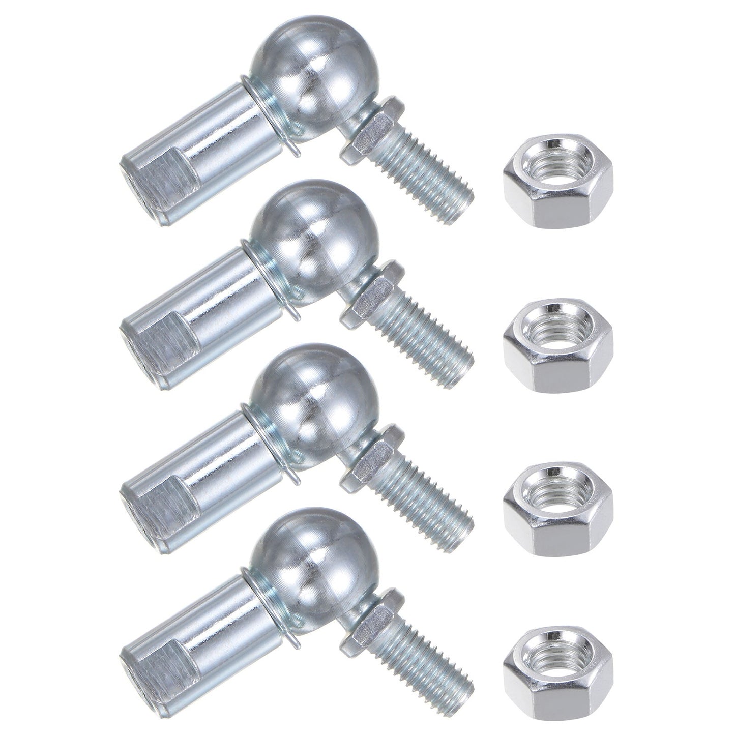 4Pcs CS13 M8 Angle Ball Joint M8x1.25 Right Hand Thread A3-Steel