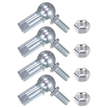 4Pcs CS13 M8 Angle Ball Joint M8x1.25 Right Hand Thread A3-Steel