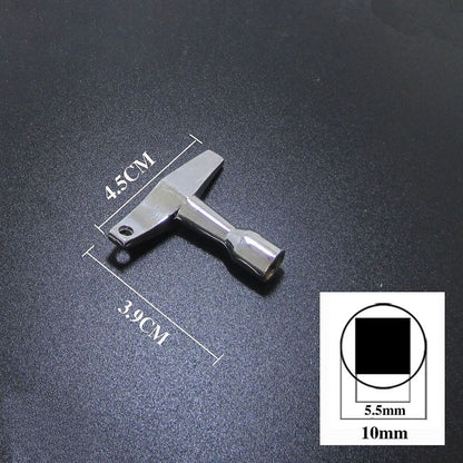 2PCS Silver Drum Tuning Keys Square/Hexagonal Drum Key Tuner Drum Keys
