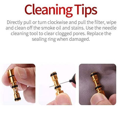 5pcs Filter Cigarette Holder Reusable Smoke Tar Filter Holder Reduce Smoke Tar
