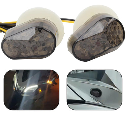 LED Flush Mount Indicators Turn Signals Compatible with Yamaha YZF R1 R6 FZ1 FZ6 MT03 XJ6