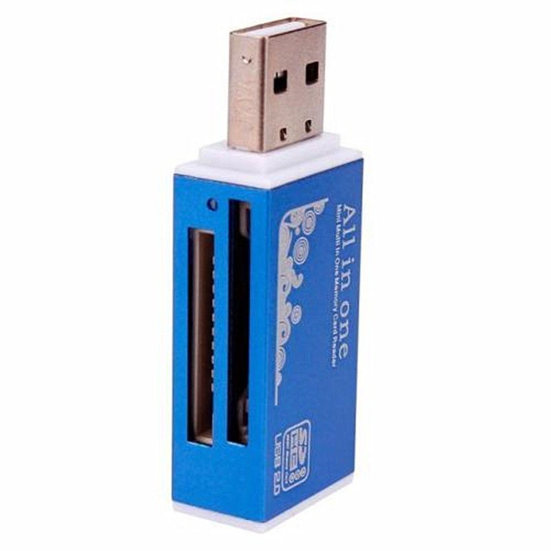 USB 2.0 Multi Memory Card Reader SD SDHC MicroSD M2 MS Pro Duo MMC MiniSDHC Fast