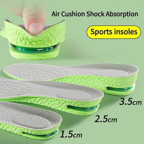 1Pair Breathable Air Cushion Height Increase Insoles  For Men and Women