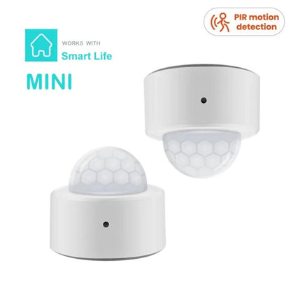 1-4PCS Tuya Zigbee Smart Mini PIR Motion Sensor Wireless Infrared Alarm Detector
