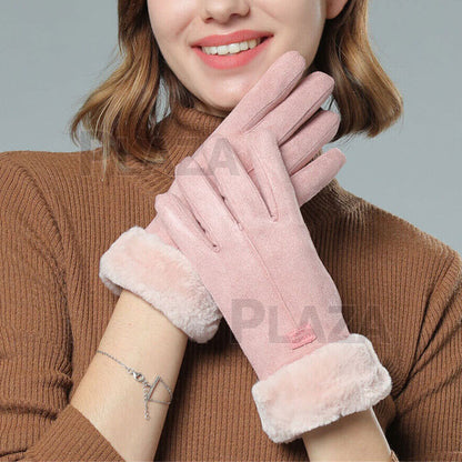 Women Winter Gloves Thermal Touch Screen Warm Windproof Soft Outdoor AU