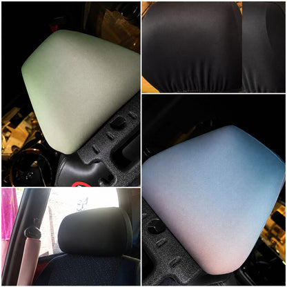 2pcs Halloween Scary Face Car Seat Headrest Cover Horror Head Rest Protector AU – Compatible with Seat