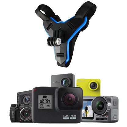 Helmet Chin Mount Holder Motorcycle Strap Compatible with GoPro Hero 9/8/7/6/5 Sports Camera
