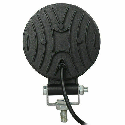 12v-24v Round 85mm 27W LED WORKLIGHT COOL WHITE 6000K FLOOD BEAM W/LIGHT