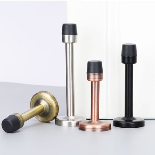 Wall Mounted Door Stopper Stainless Steel Rubber Holder Door Holder Hardware