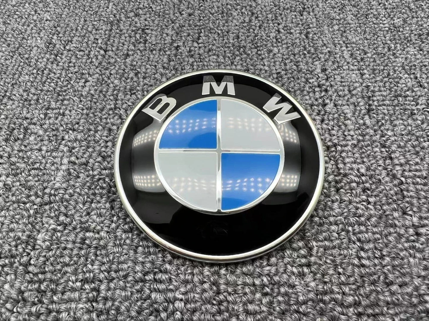 Genuine Style Original Blue White 82mm Front 74mm Rear Replacement Emblem Badge