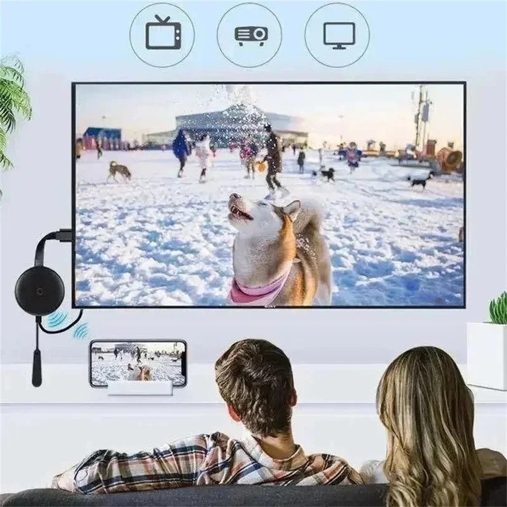 Chromecast Google Wireless HDMI-Compatible HD Display Media Streaming Video