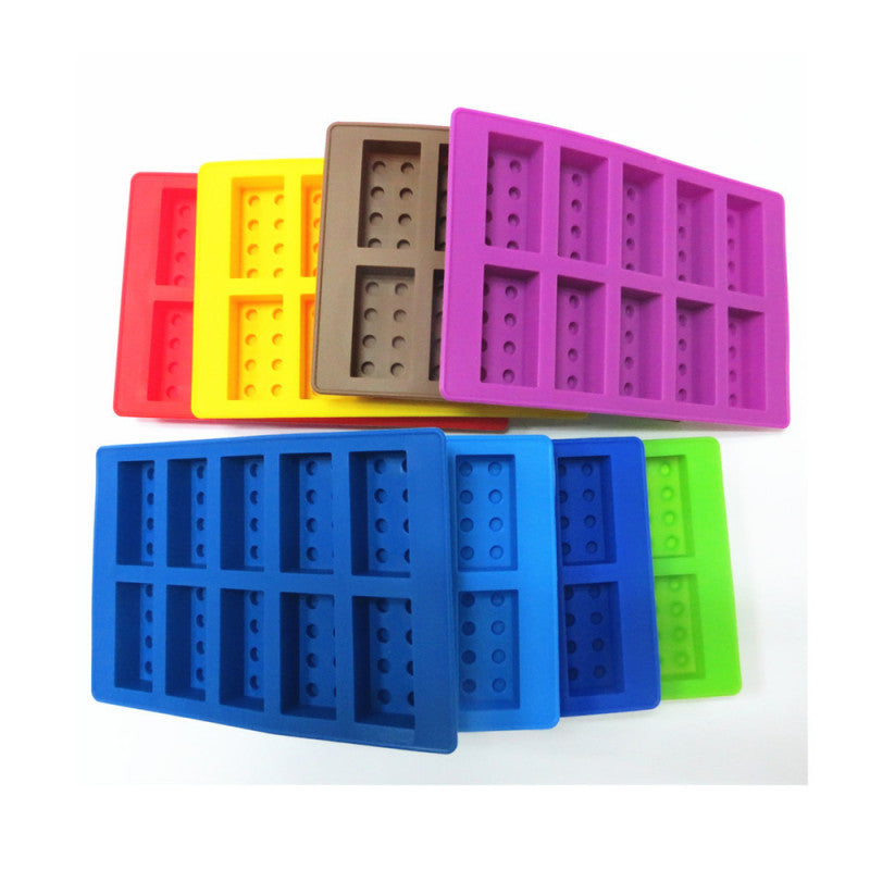 Brick Figure Man Silicone Mold Mould Chocolate Block Cake Ice Cube Tray AU NEW
