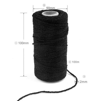 91.5M Yards Cotton Yarn Macrame Rope Twisted Soft Cotton Twine String Cord