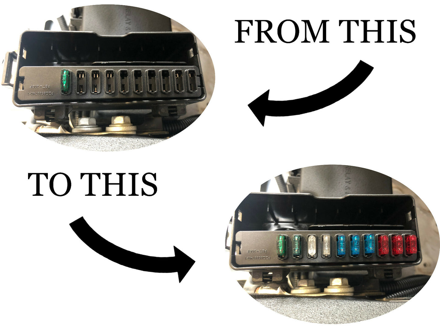Compatible with Toyota accessory fuse panel terminals 10 Pack utilise the empty fuse slots