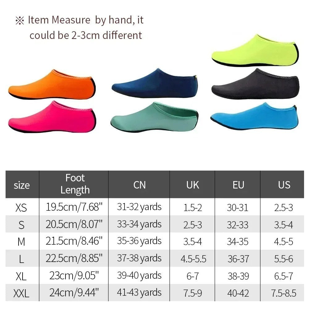 Unisex Water Shoes Slip On Aqua Socks Swim Surf Diving Yoga Exercise Reef Shoes