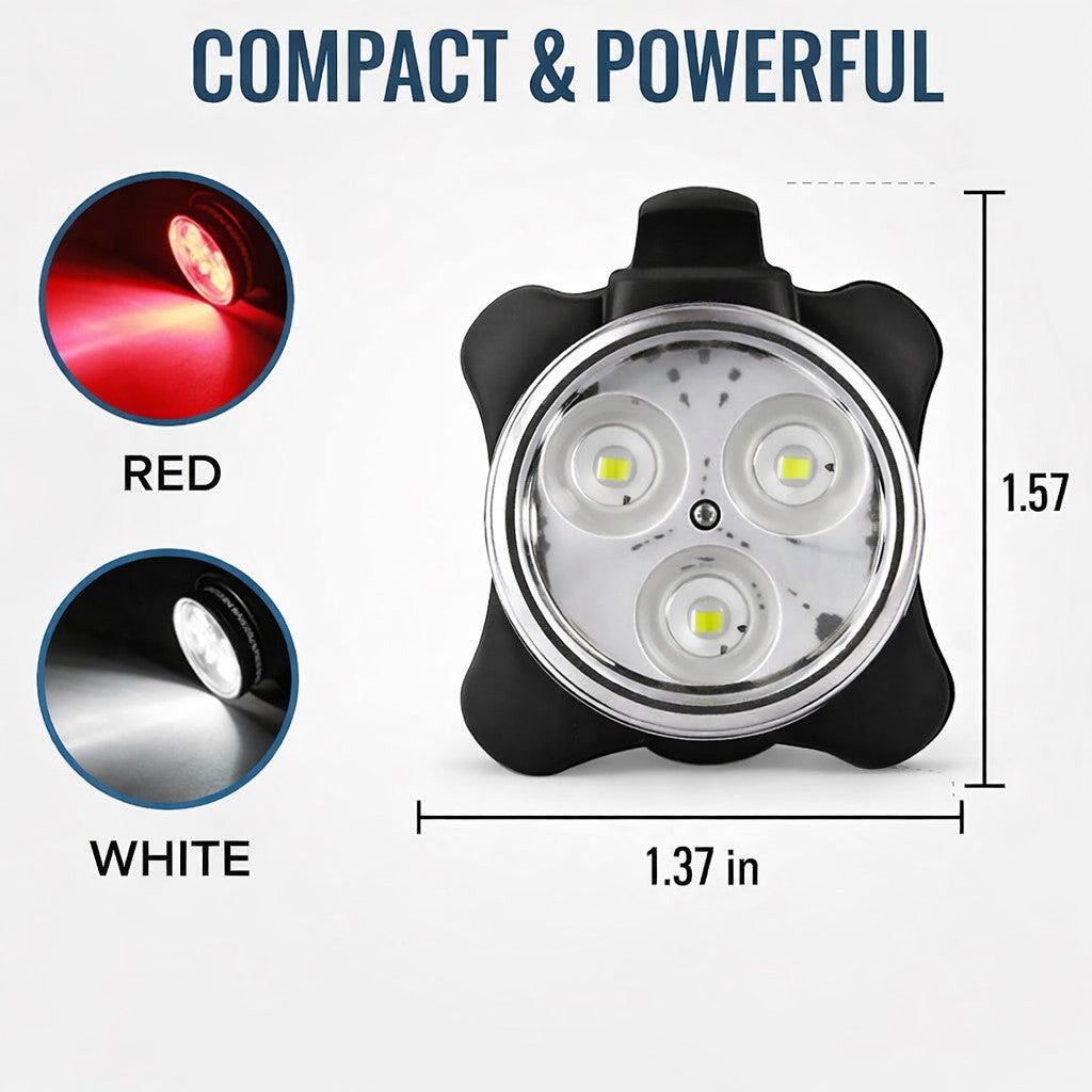 Rechargeable Bike Light Set LED Bicycle Lights Waterproof Headlight Front Rear