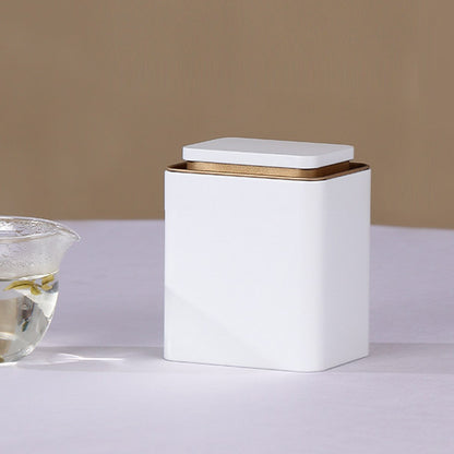 5Pcs Square Tinplate Storage Canisters Tea Coffee Bean Airtight Kitchen AU